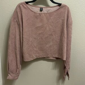 SHEIN cropped corduroy top